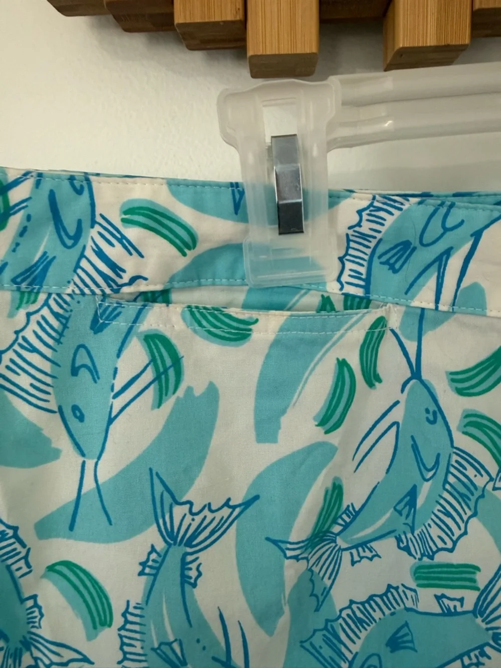 Lilly Pulitzer Blue Marlin Print Capri, Vintage, Womens Size 12 - Picture 3 of 9